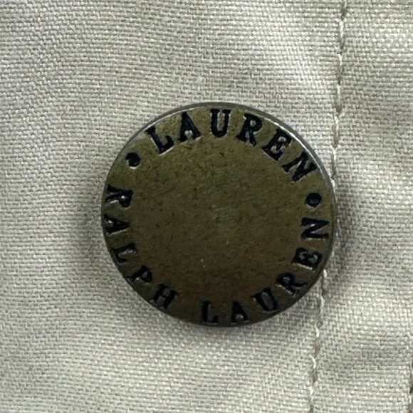 Ralph Lauren Beige Cotton Twill Cord Collar Chore Barn Utility Jacket - L - Picture 4 of 16